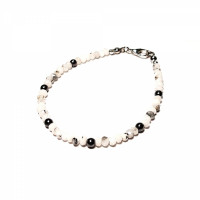 Купить ОЖИДАНИЕ, кахолонг . Браслет из натурального камня Цена Киев Украина. Украшения из натуральных камней в интернет магазине украшений Darsana