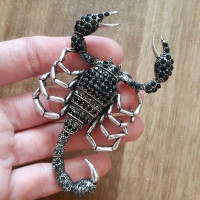 Купить Брошь СКОРПИОН Цена Киев Украина. Украшения из натуральных камней в интернет магазине украшений Darsana
